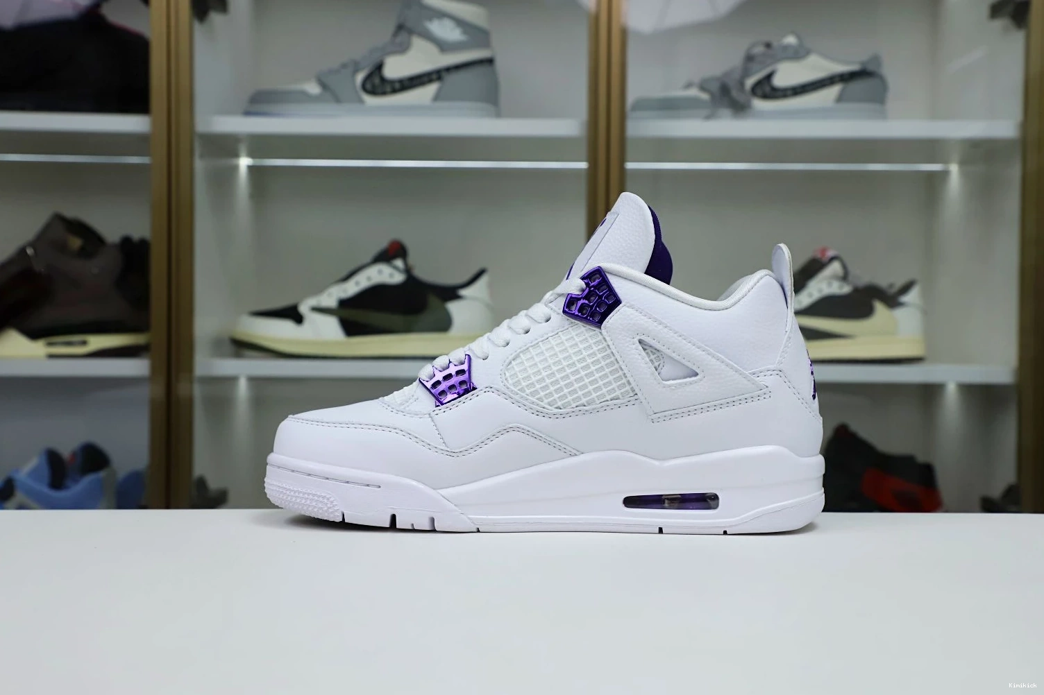 METALLIC JORDAN 4 Kimikick AIR Affordable PURPLE 1977 0608